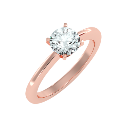 Etoile Classic Solitaire Ring-Color_Rose-Gold