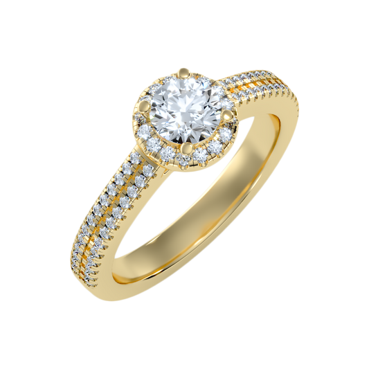 Exuberant Halo Ring