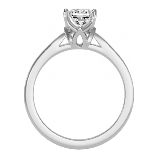Quaint Single Stone Ring-Color_White-Gold