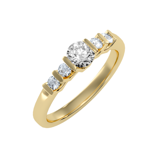 Luminously Solitaire Ring-Color_Yellow-Gold