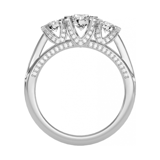 The Delightful Halo Ring-Color_White-Gold