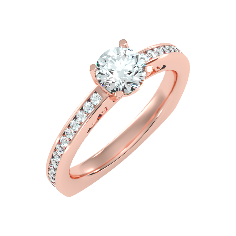 Brilliant Solitaire Ring-Color_Rose-Gold