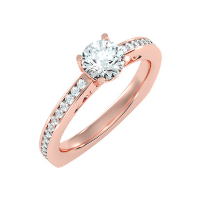 Brilliant Solitaire Ring-Color_Rose-Gold