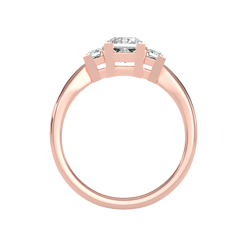 Flashing Tri Stone Ring