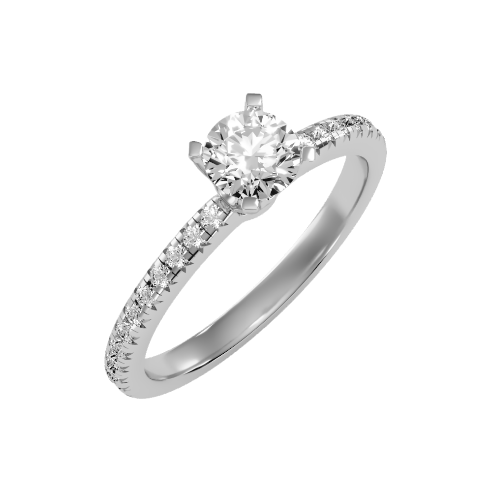 Remarkable Solitaire Ring-Color_White-Gold