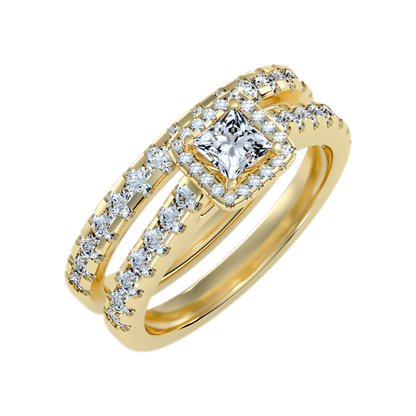 Scintilla Bridal Ring Set-Color_Yellow-Gold