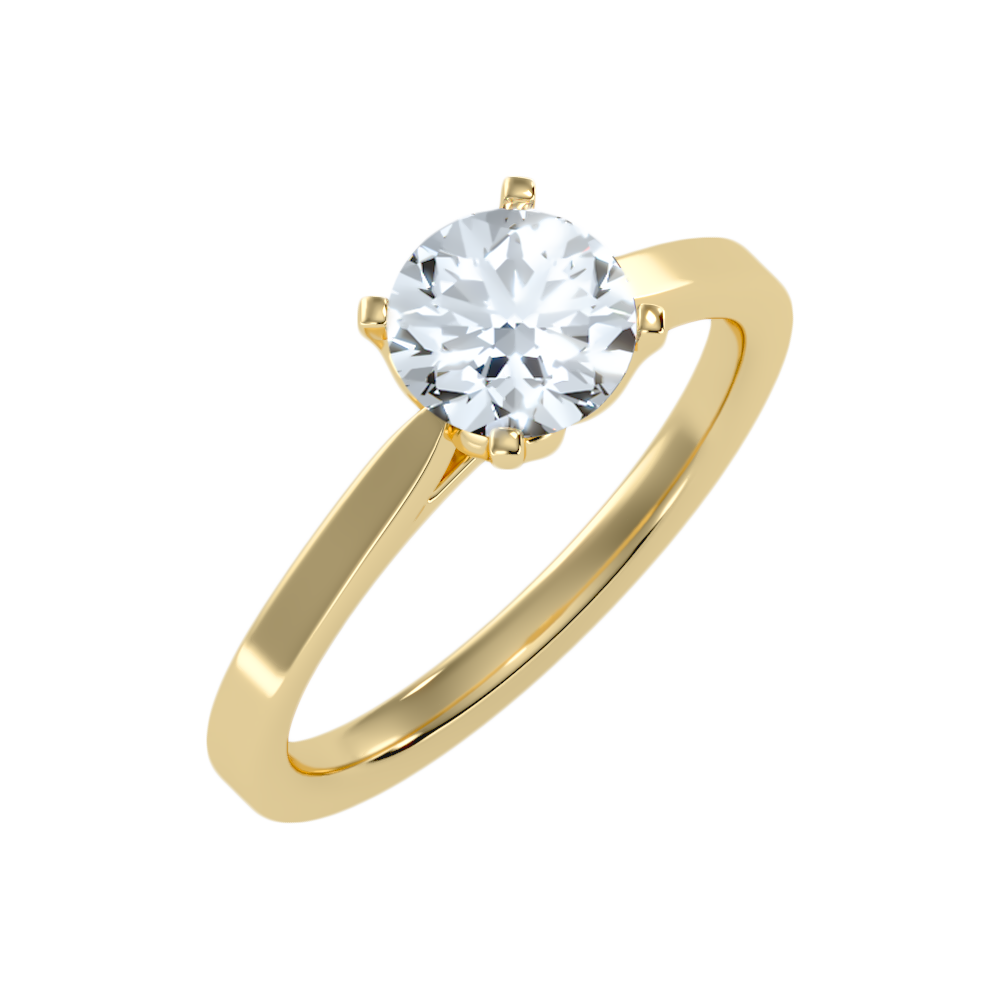 Epanoui Classic Solitaire Ring-Color_Yellow-Gold