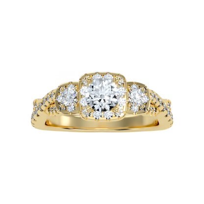 The Divine Three Stone Ring