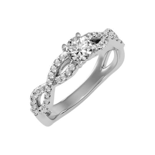 Macizo Solitaire Ring-Color_White-Gold