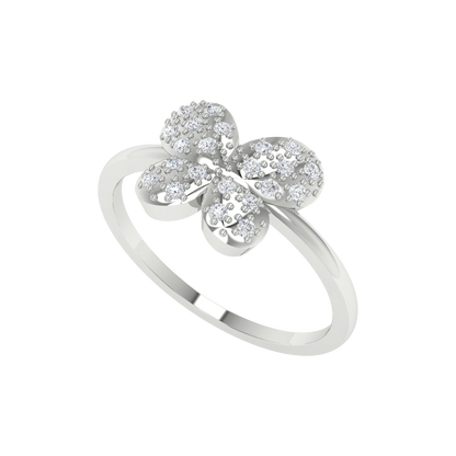 Butterfly Shaped Diamond Ring