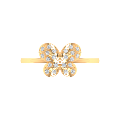 Butterfly Shaped Diamond Ring