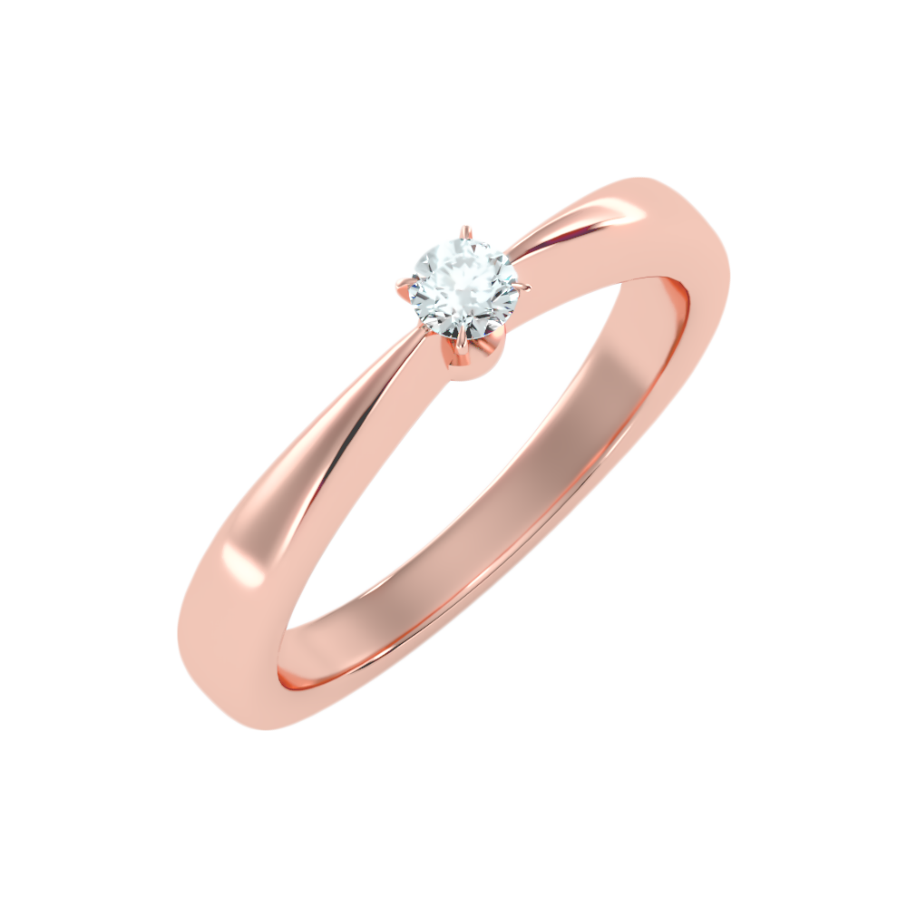 Ange Classic Solitaire Ring-Color_Rose-Gold