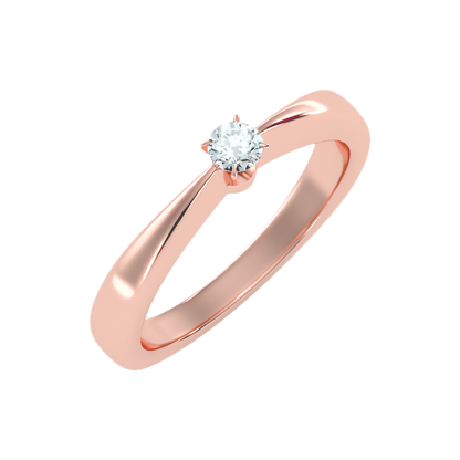 Ange Classic Solitaire Ring-Color_Rose-Gold