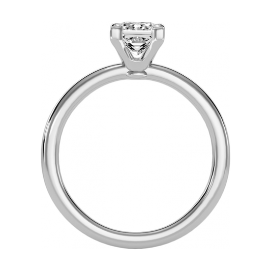 Queenly Engagement Ring -Color_White-Gold