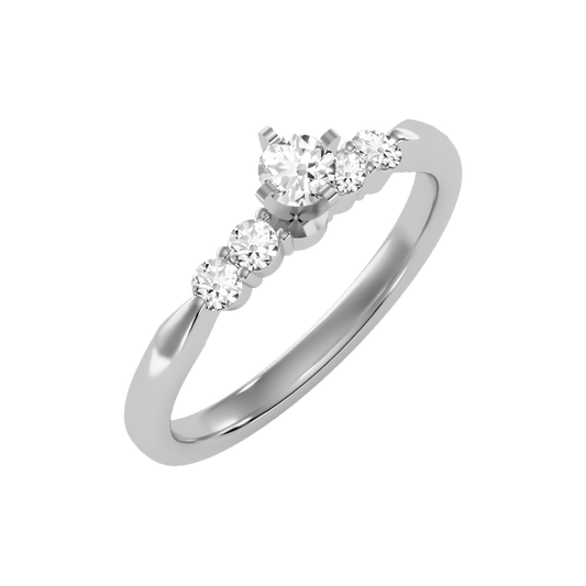 Eminent Solitaire Ring-Color_White-Gold