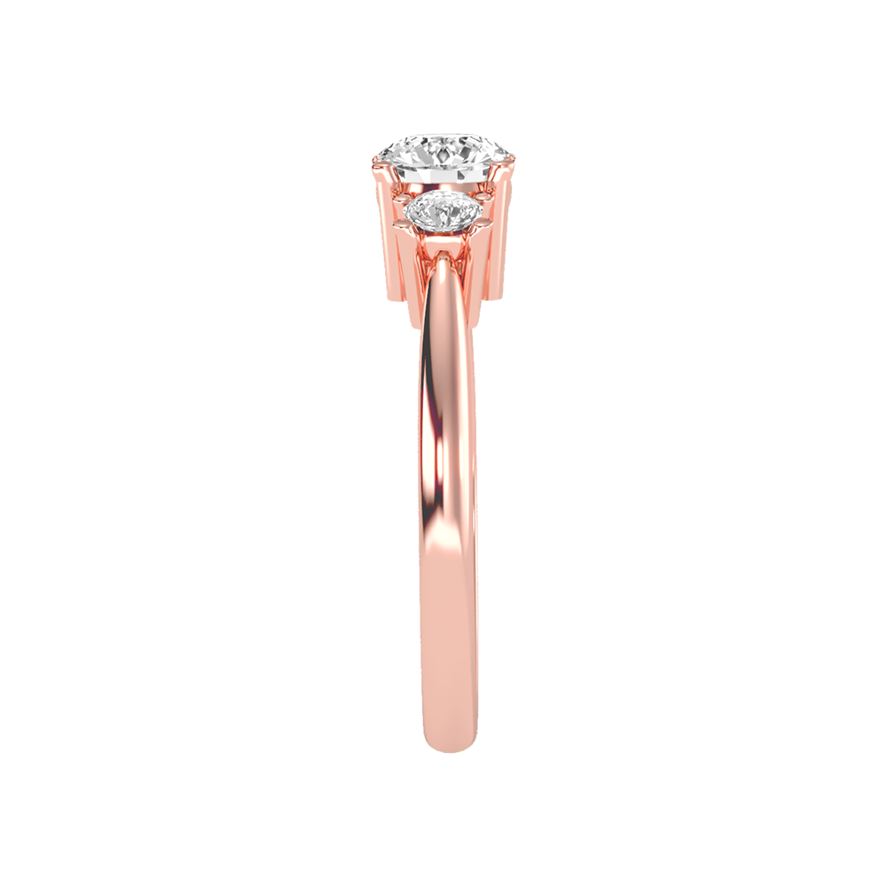 Coruscating Tri Stone Ring