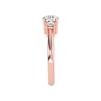 Coruscating Tri Stone Ring