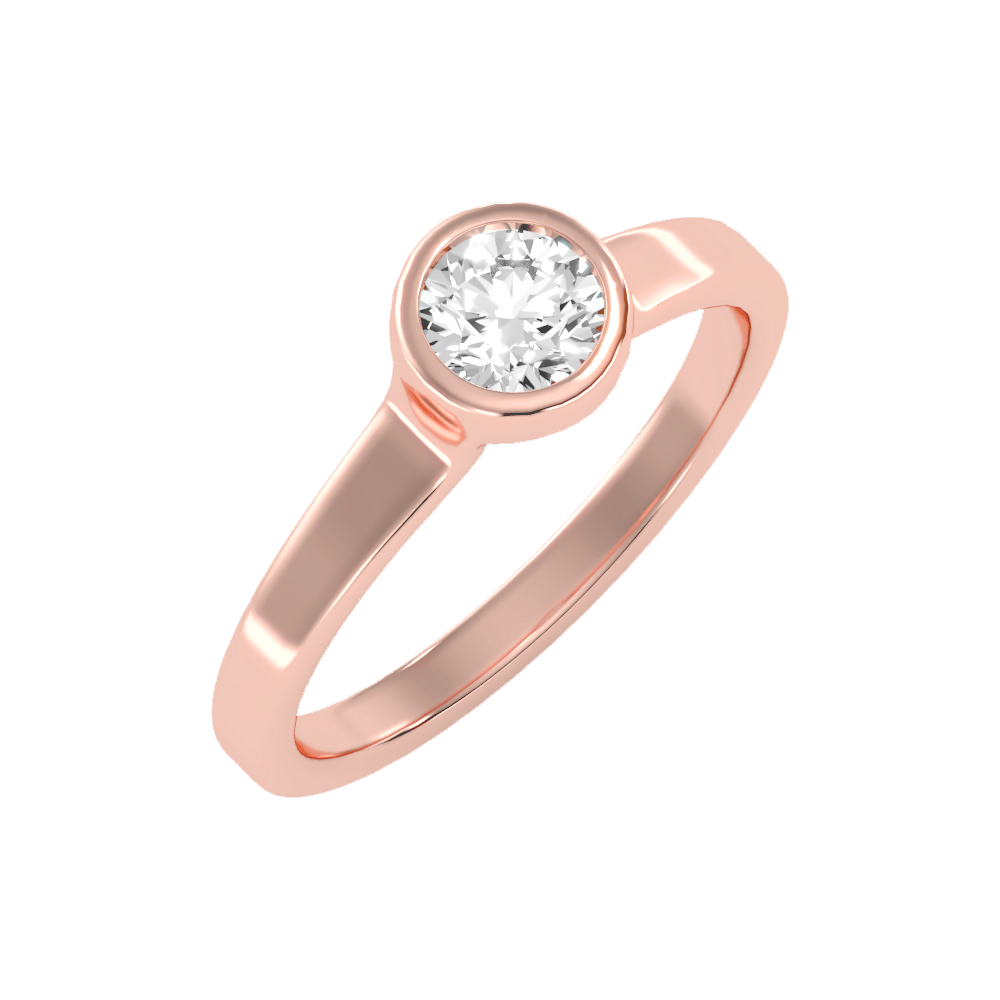 Beamy Solitaire Ring-Color_Rose-Gold