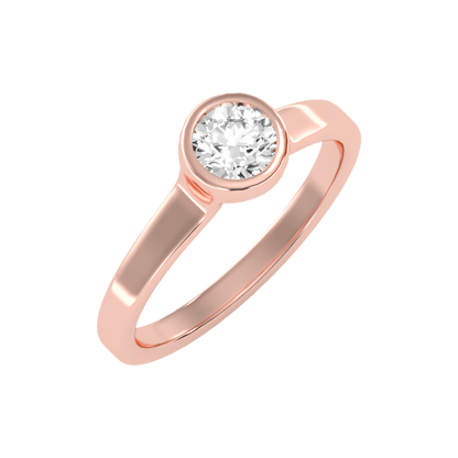 Beamy Solitaire Ring-Color_Rose-Gold