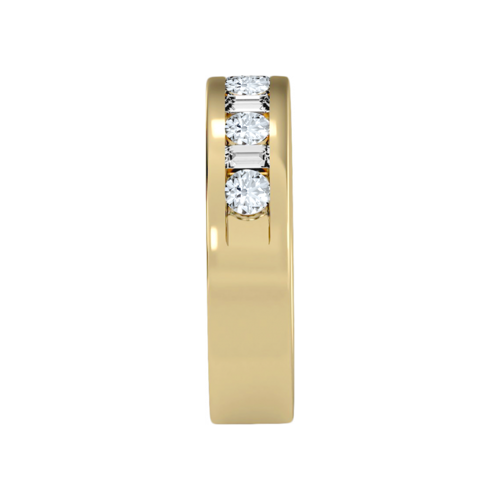 Light Hearted Half Eternity Ring