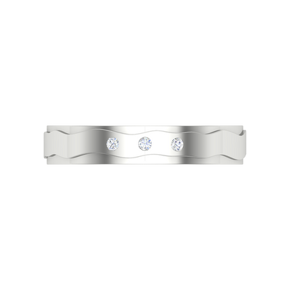 Fleurette Tri-Stone Band