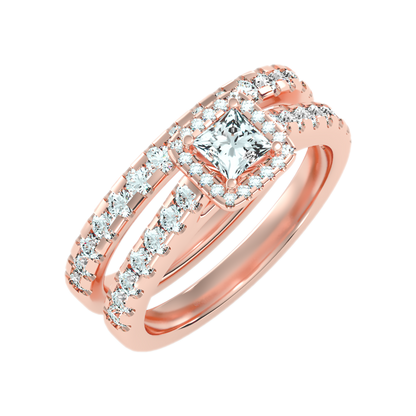 Scintilla Bridal Ring Set-Color_Rose-Gold