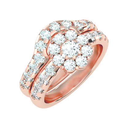 Talisman Bridal Ring Set -Color_Rose-Gold