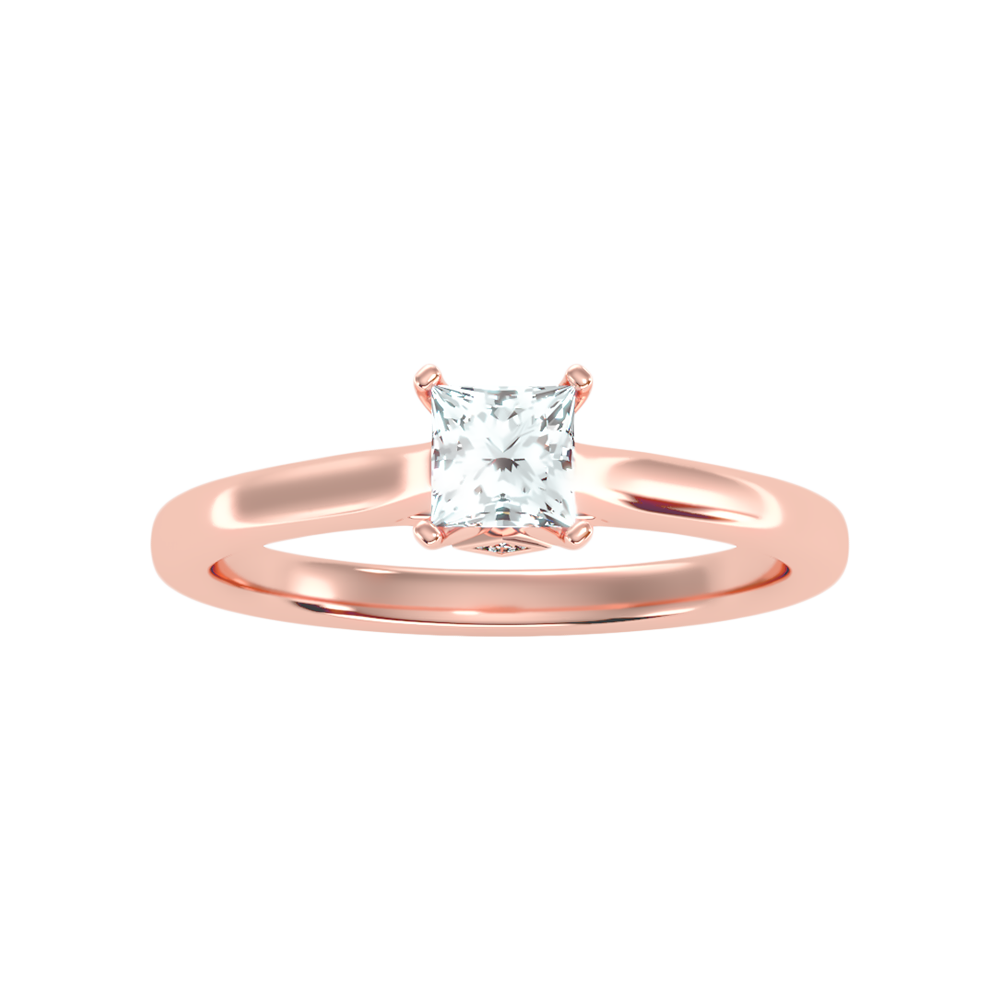 Luxuriant Princess Cut Solitaire Ring