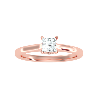 Luxuriant Princess Cut Solitaire Ring