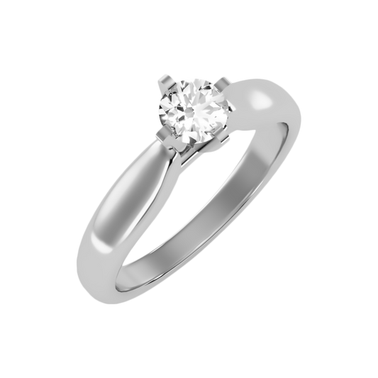 Glen Solitaire Ring-Color_White-Gold