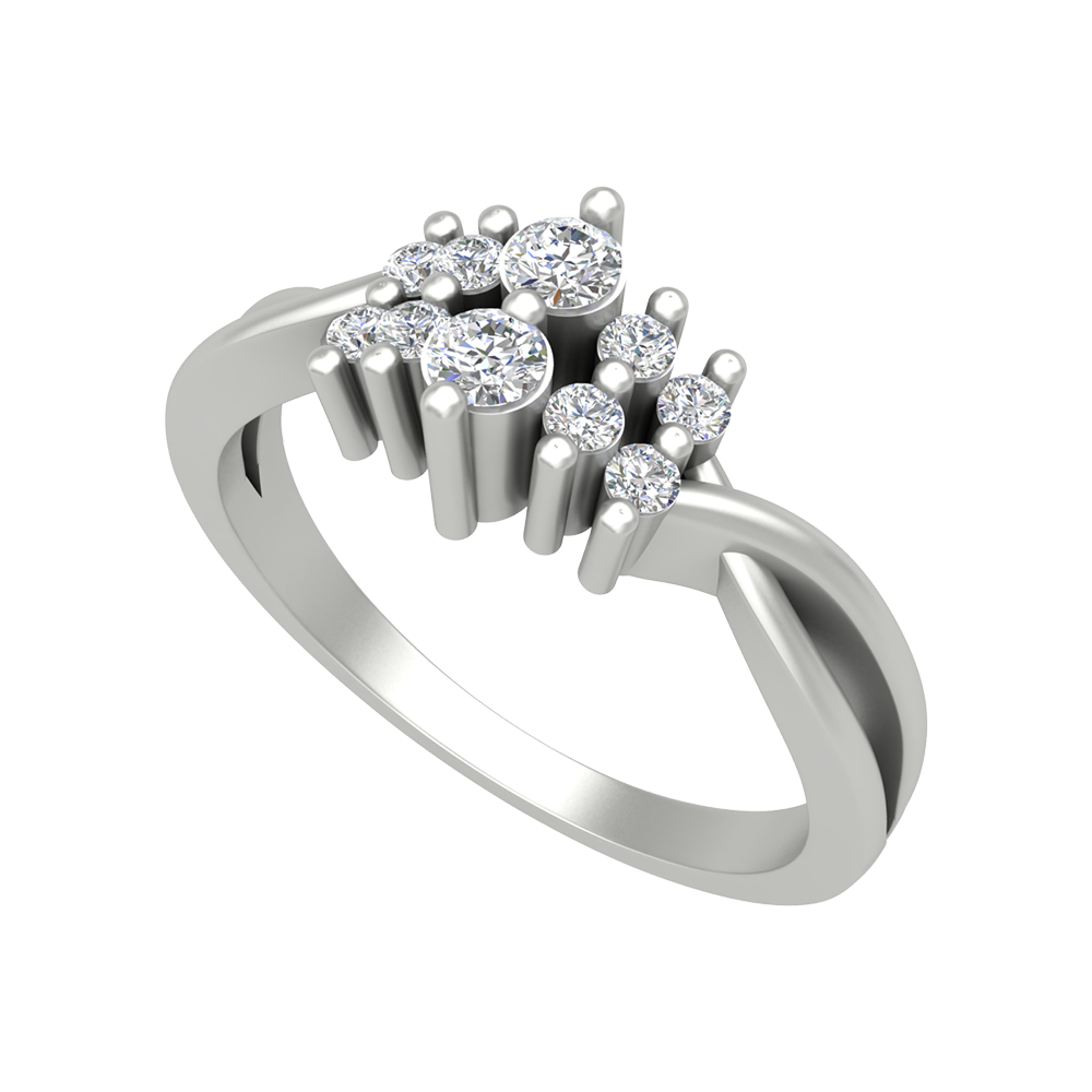 Aivara Diamond Ring-Color_White-Gold