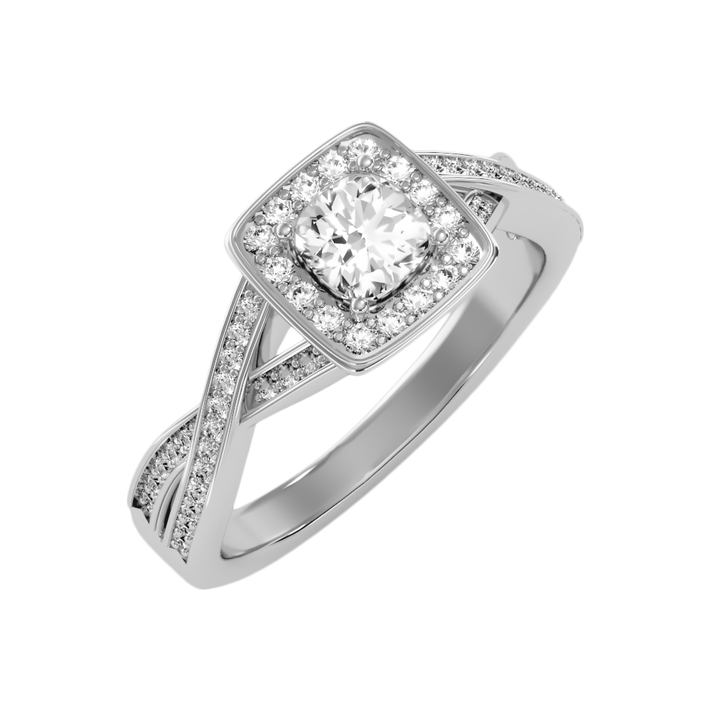 Luke Solitaire Ring-Color_White-Gold