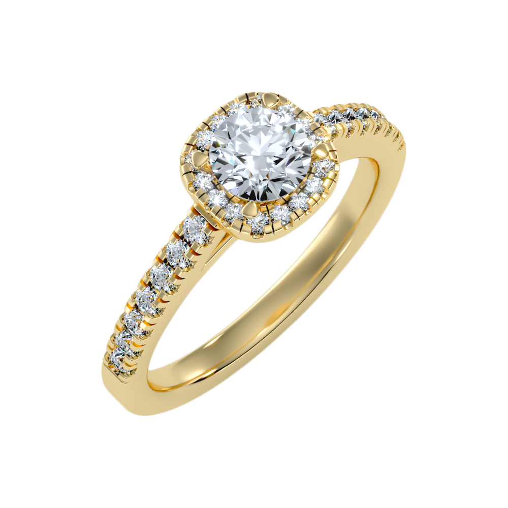 Bern Halo Diamond Engagement Ring