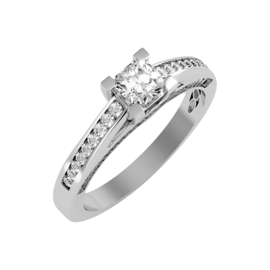 Fanciful Solitaire Ring-Color_Rose-Gold