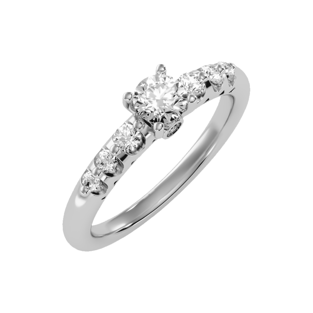 Glimful Solitaire Ring-Color_White-Gold