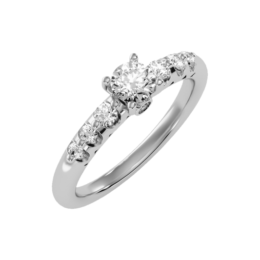 Glimful Solitaire Ring-Color_White-Gold