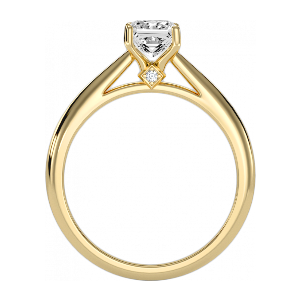 The Pure Single Stone Ring-Color_Yellow-Gold