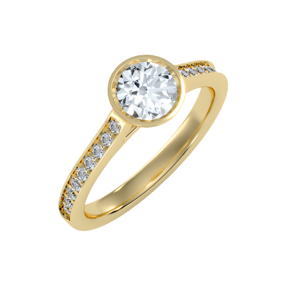 Grand Solitaire Ring-Color_Yellow-Gold