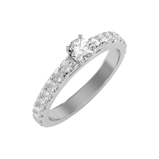 Magnificent Solitaire Ring-Color_White-Gold