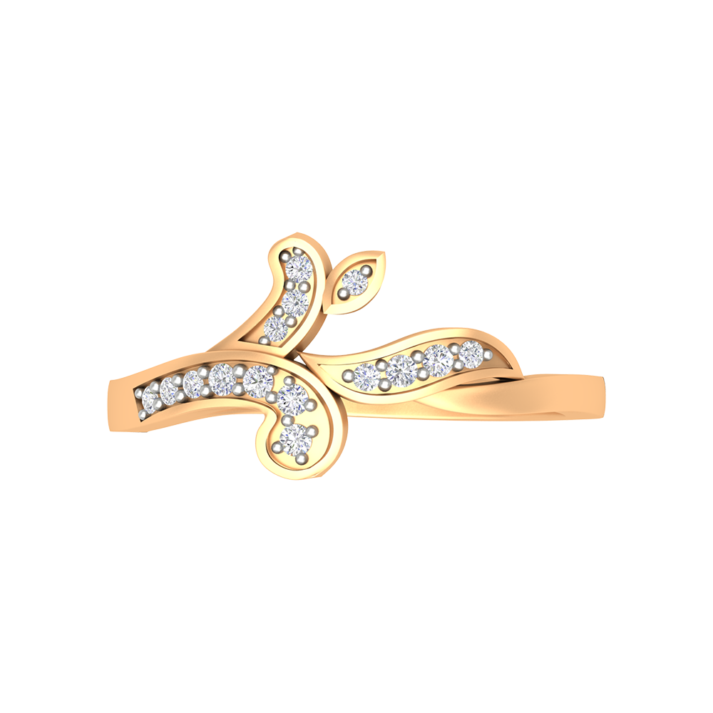 Petals & ferns Diamond Ring