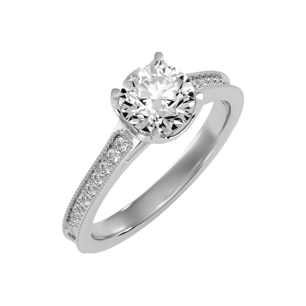 Serendipity Solitaire Ring-Color_White-Gold