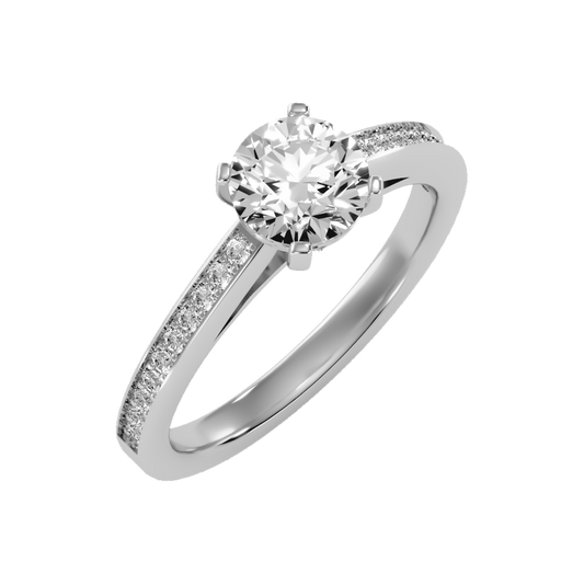 Zaviers Solitaire Ring-Color_White-Gold