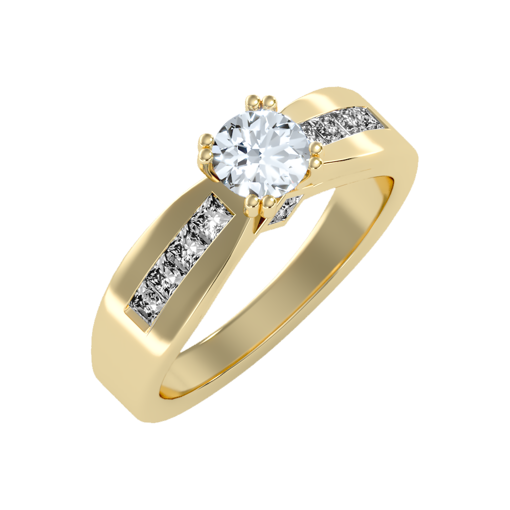 Choice Solitaire Ring-Color_Yellow-Gold