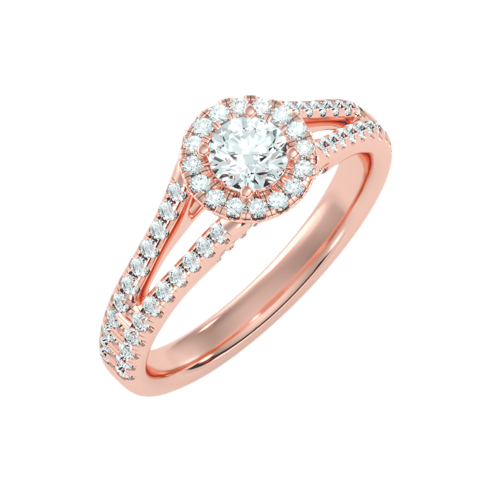 Startling Halo Engagement Ring