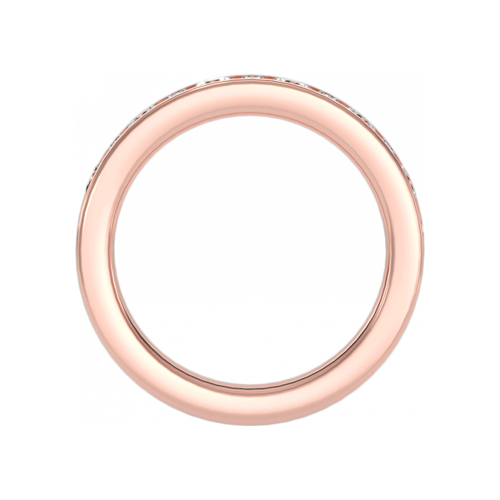 Light Hearted Half Eternity Ring-Color_Rose-Gold