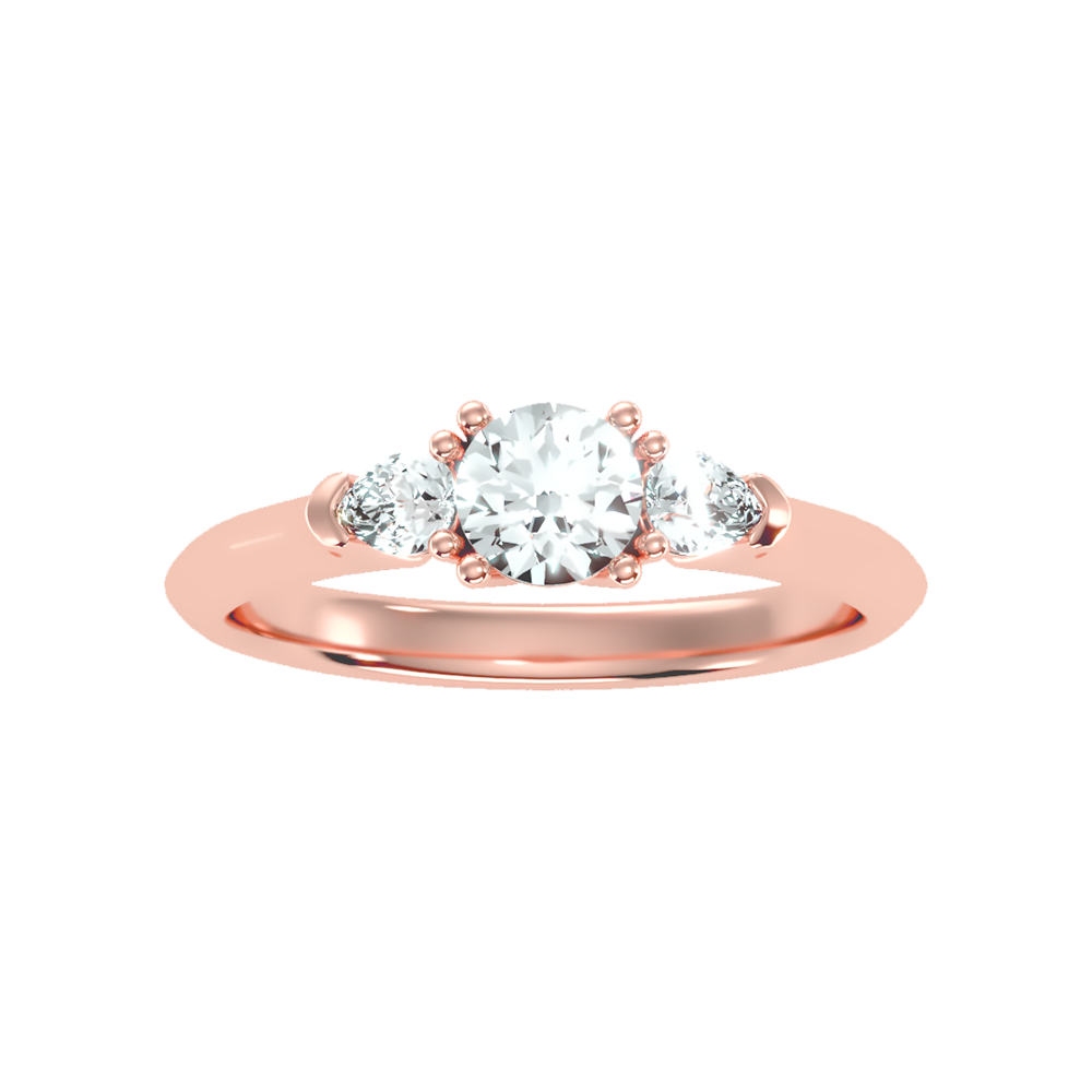 Efflorescence Solitaire Ring