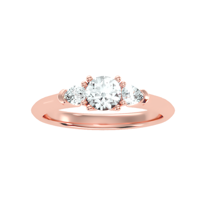 Efflorescence Solitaire Ring