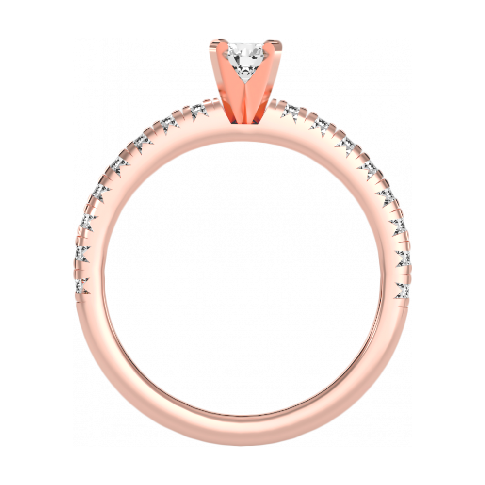 The Mysterious Solitaire Ring-Color_Rose-Gold
