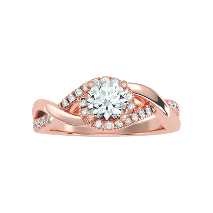 Youthful Halo Solitaire Ring