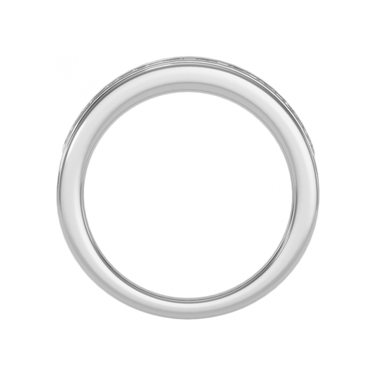 The Glorious Half Eternity Ring-Color_White-Gold